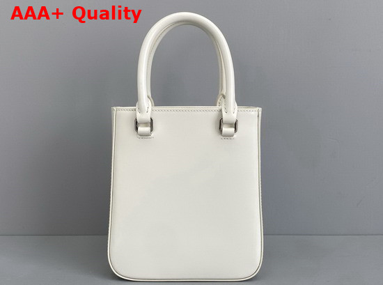 Prada Small Brushed Leather Tote in White Product Code 1BA331 Replica