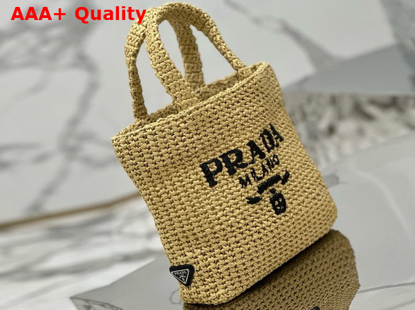 Prada Small Crochet Tote Bag in Natural 1BG422 Replica