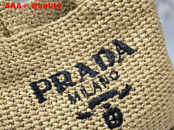 Prada Small Crochet Tote Bag in Natural 1BG422 Replica