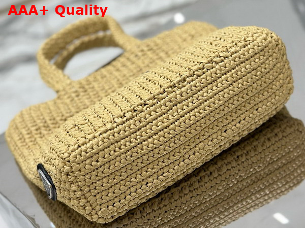 Prada Small Crochet Tote Bag in Natural 1BG422 Replica