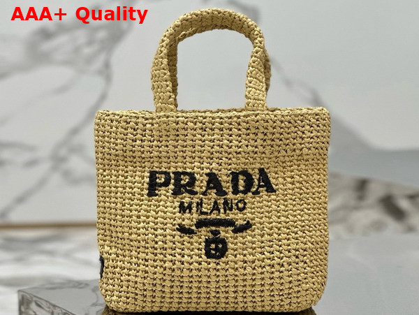 Prada Small Crochet Tote Bag in Natural 1BG422 Replica