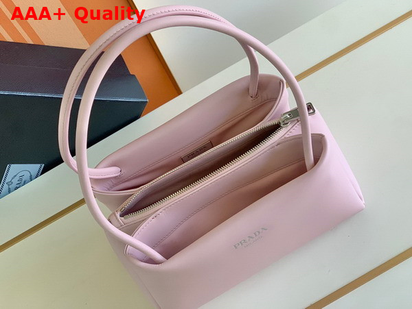 Prada Small Leather Bag in Alabaster Pink 1BA368 Replica