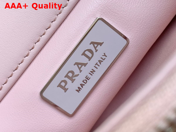 Prada Small Leather Bag in Alabaster Pink 1BA368 Replica