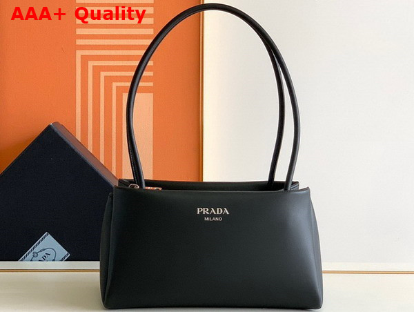 Prada Small Leather Bag in Black 1BA368 Replica