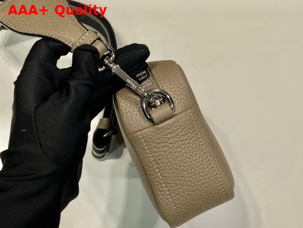 Prada Small Leather Bag in Clay Gray 1BH192 Replica