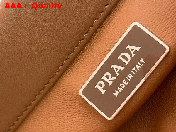 Prada Small Leather Bag in Cognac 1BA368 Replica