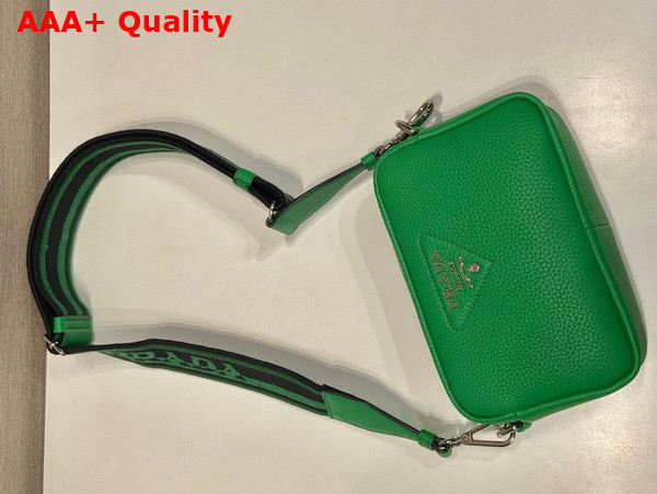 Prada Small Leather Bag in Green 1BH192 Replica