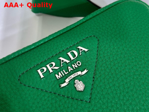 Prada Small Leather Bag in Green 1BH192 Replica