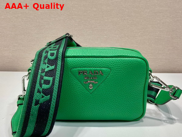 Prada Small Leather Bag in Green 1BH192 Replica