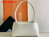 Prada Small Leather Bag in White 1BA368 Replica