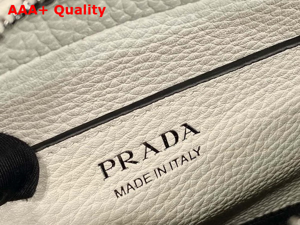 Prada Small Leather Bag in White 1BH192 Replica