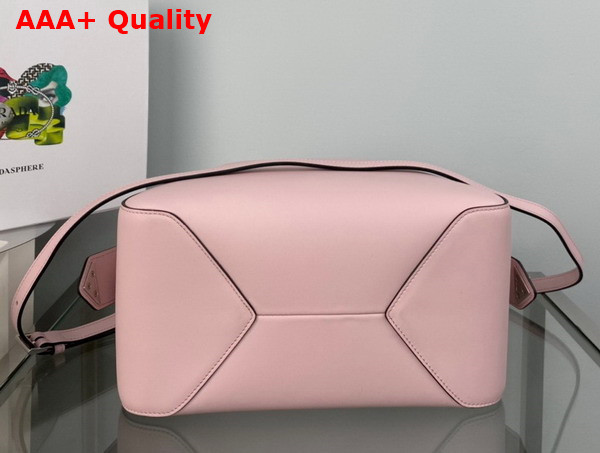 Prada Small Leather Handbag in Alabaster Pink 1BA366 Replica