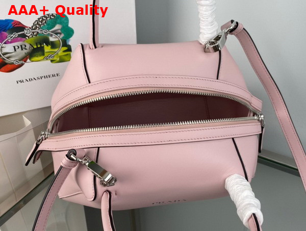 Prada Small Leather Handbag in Alabaster Pink 1BA366 Replica