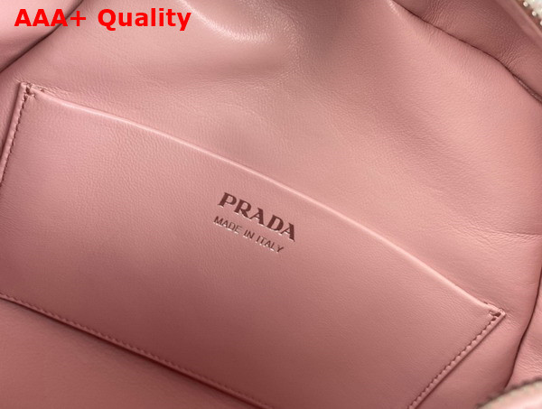 Prada Small Leather Handbag in Alabaster Pink 1BA366 Replica