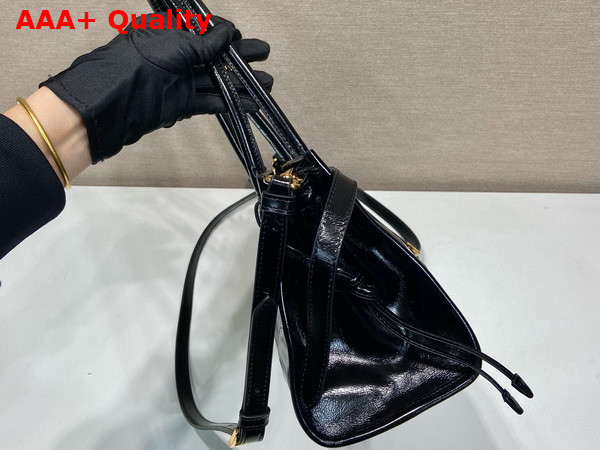 Prada Small Leather Handbag in Black 1BA426 Replica