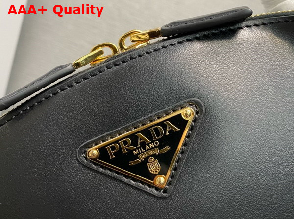 Prada Small Leather Handbag in Black 1BA427 Replica