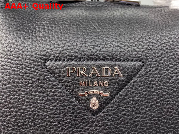 Prada Small Leather Handbag in Black 1BC145 Replica