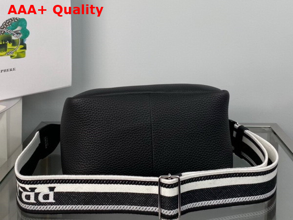 Prada Small Leather Handbag in Black 1BC145 Replica