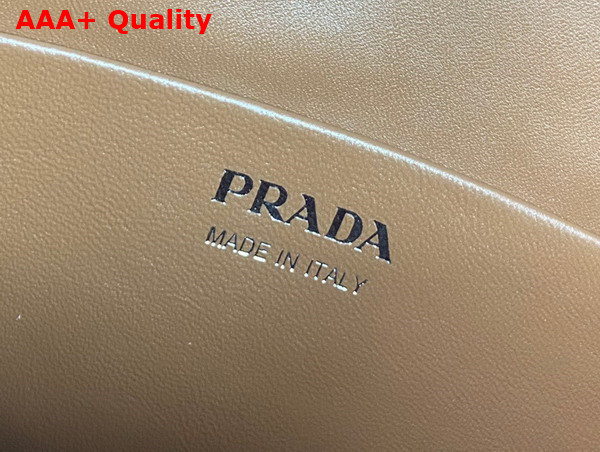 Prada Small Leather Handbag in Cognac 1BA366 Replica