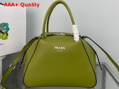 Prada Small Leather Handbag in Ivy 1BA366 Replica