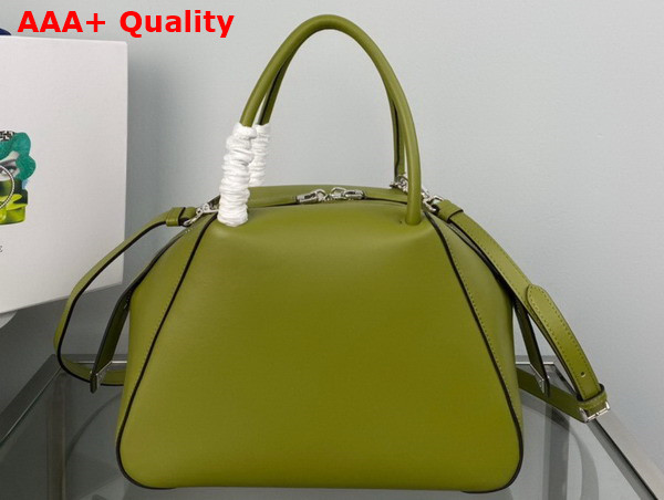 Prada Small Leather Handbag in Ivy 1BA366 Replica