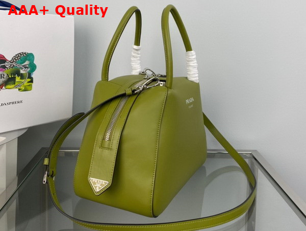 Prada Small Leather Handbag in Ivy 1BA366 Replica