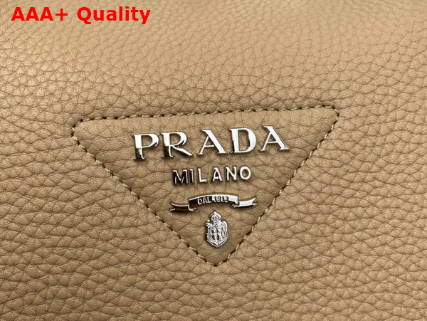 Prada Small Leather Handbag in Sand 1BC145 Replica