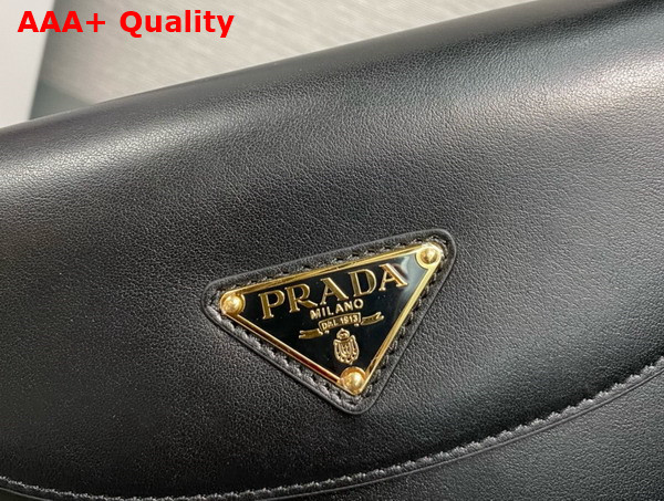 Prada Small Leather Shoulder Bag in Black 1BD358 Replica