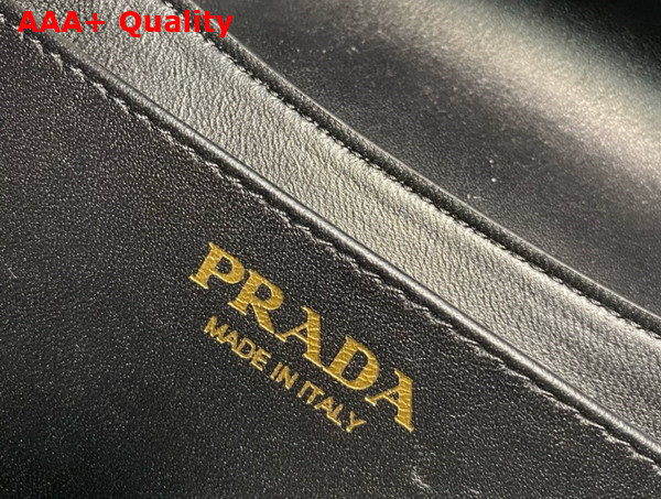 Prada Small Leather Shoulder Bag in Black 1BD358 Replica