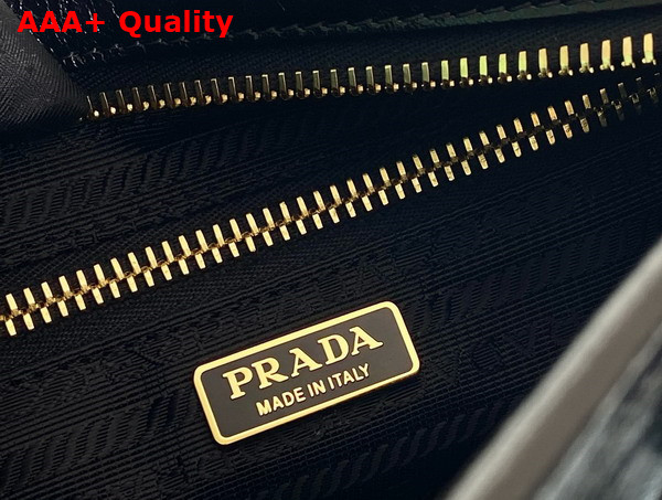 Prada Small Leather Shoulder Bag in Black 1BH215 Replica