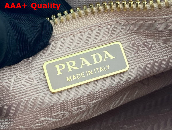 Prada Small Leather Shoulder Bag in Powder Pink 1BH215 Replica