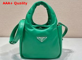 Prada Small Padded Prada Soft Nappa Leather Bag in Mango 1BA359 Replica