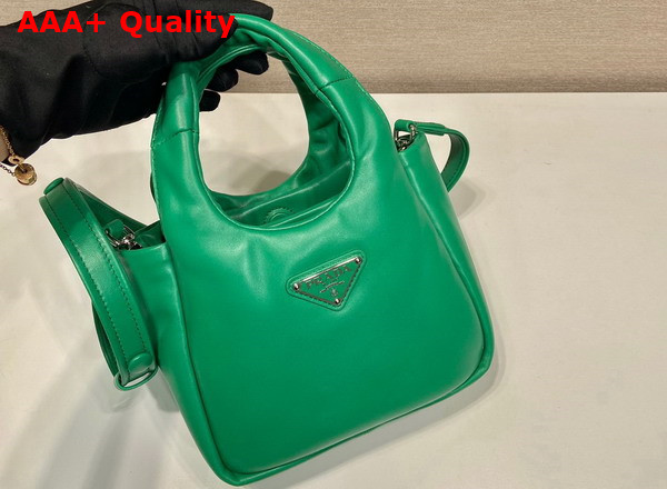 Prada Small Padded Prada Soft Nappa Leather Bag in Mango 1BA359 Replica