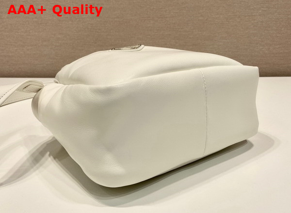 Prada Small Padded Prada Soft Nappa Leather Bag in White 1BA359 Replica