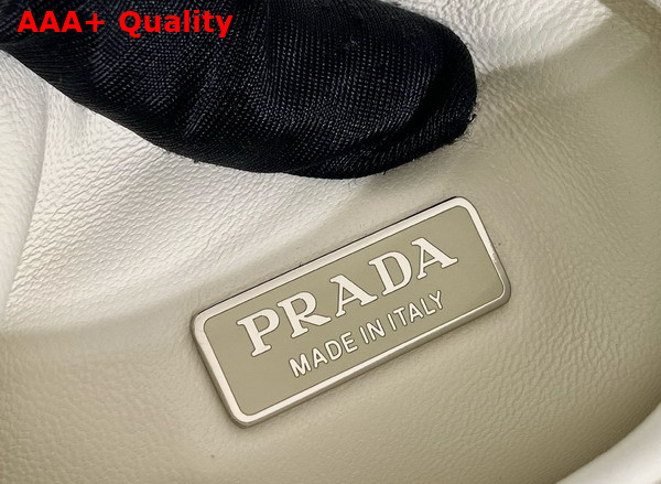 Prada Small Padded Prada Soft Nappa Leather Bag in White 1BA359 Replica