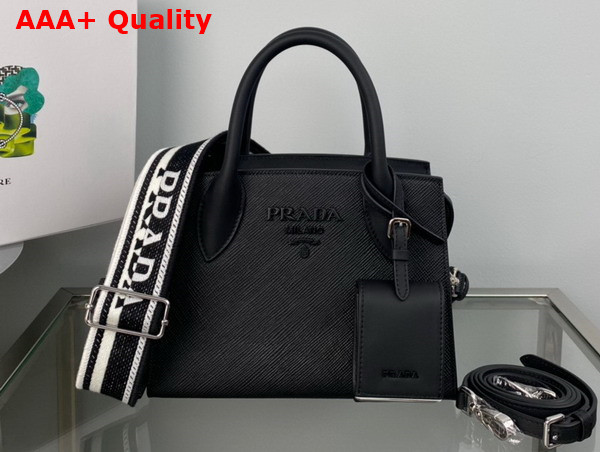 Prada Small Prada Kristen Saffiano Bag in Black 1BA269 Replica