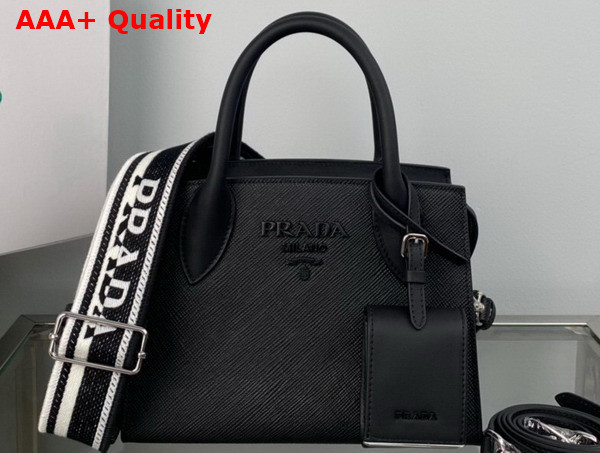 Prada Small Prada Kristen Saffiano Bag in Black 1BA269 Replica