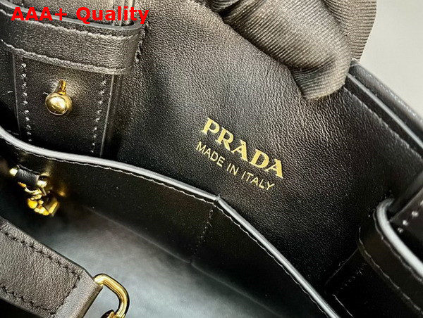 Prada Small Quilted Leather Tote Bag in Black 1BG548 Replica