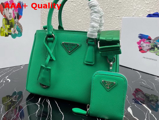 Prada Small Saffiano Leather Bag in Green Replica