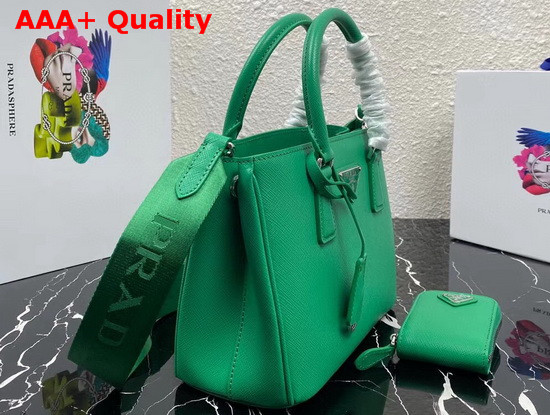 Prada Small Saffiano Leather Bag in Green Replica