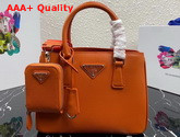 Prada Small Saffiano Leather Bag in Orange Replica