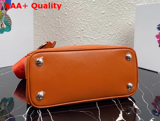 Prada Small Saffiano Leather Bag in Orange Replica