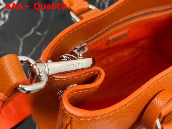 Prada Small Saffiano Leather Bag in Orange Replica