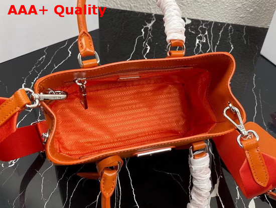 Prada Small Saffiano Leather Bag in Orange Replica