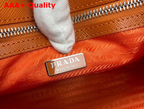 Prada Small Saffiano Leather Bag in Orange Replica