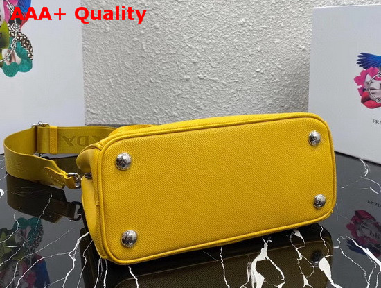 Prada Small Saffiano Leather Bag in Sun Yellow Replica