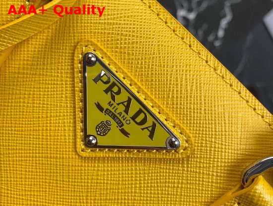 Prada Small Saffiano Leather Bag in Sun Yellow Replica