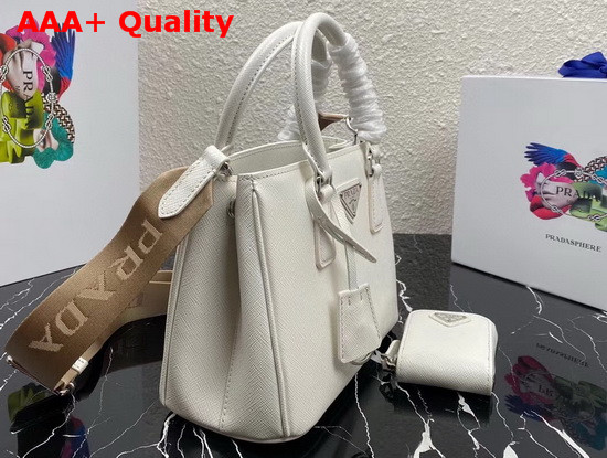 Prada Small Saffiano Leather Bag in White Replica