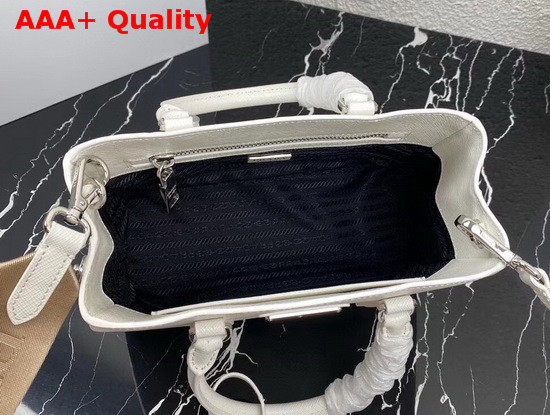 Prada Small Saffiano Leather Bag in White Replica