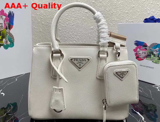 Prada Small Saffiano Leather Bag in White Replica